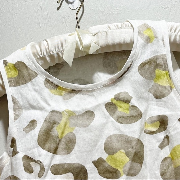 I LINEN Women’s Animal Print Cheetah Linen Dress - Picture 5 of 8